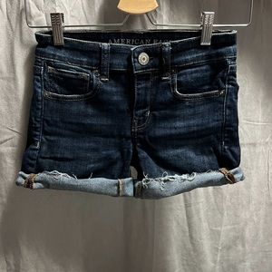 American Eagle Midi denim shorts, size 0